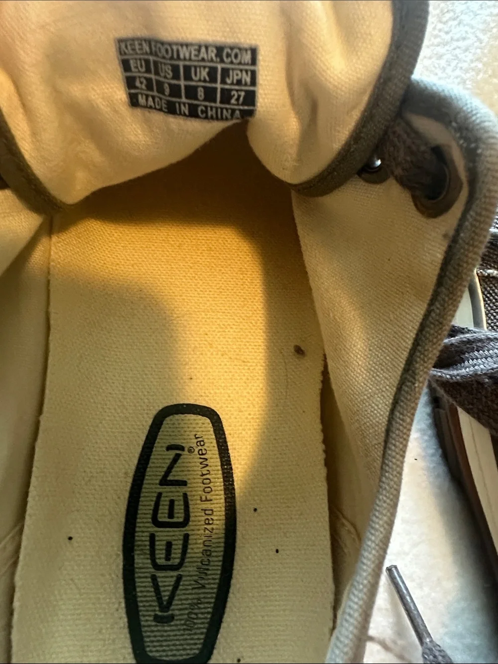 Keen Brown Canvas Low-Top Sneakers